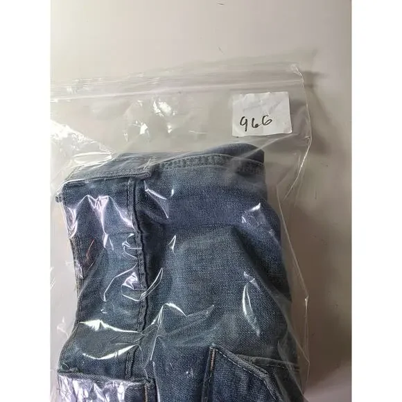 H&M Blue Medium Wash Cargo Lightweight Denim Mini Skirt SZ XXS - Picture 8 of 8